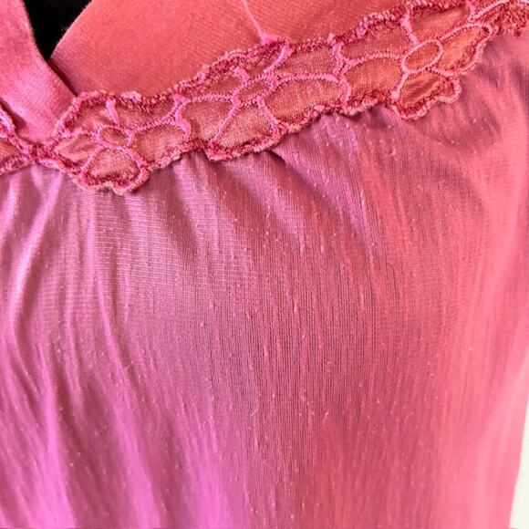 Vintage Vanity Fair Pink Satin Slip Dress - Size Large - Made in USA - Picture 3 of 7